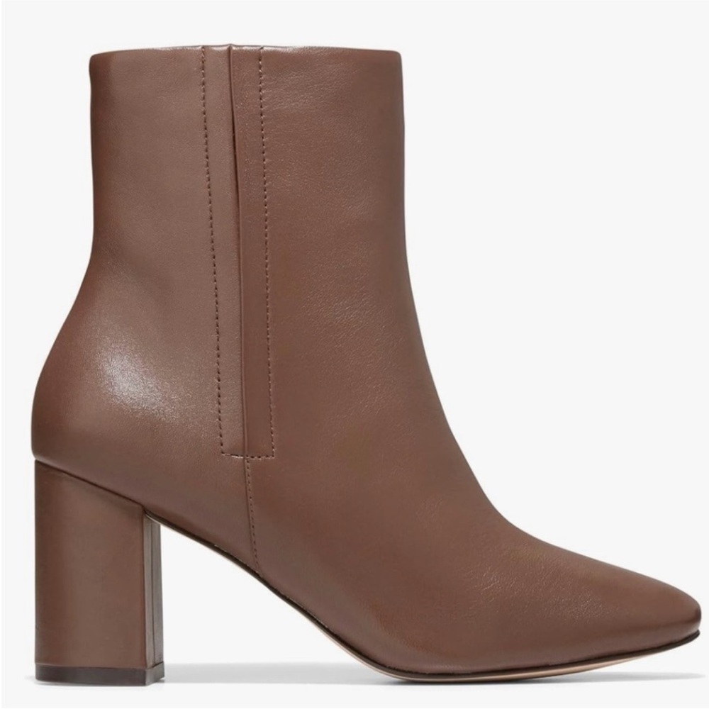 Cole Haan Chrystie Square Bootie 75MM in Chestnut 🌰